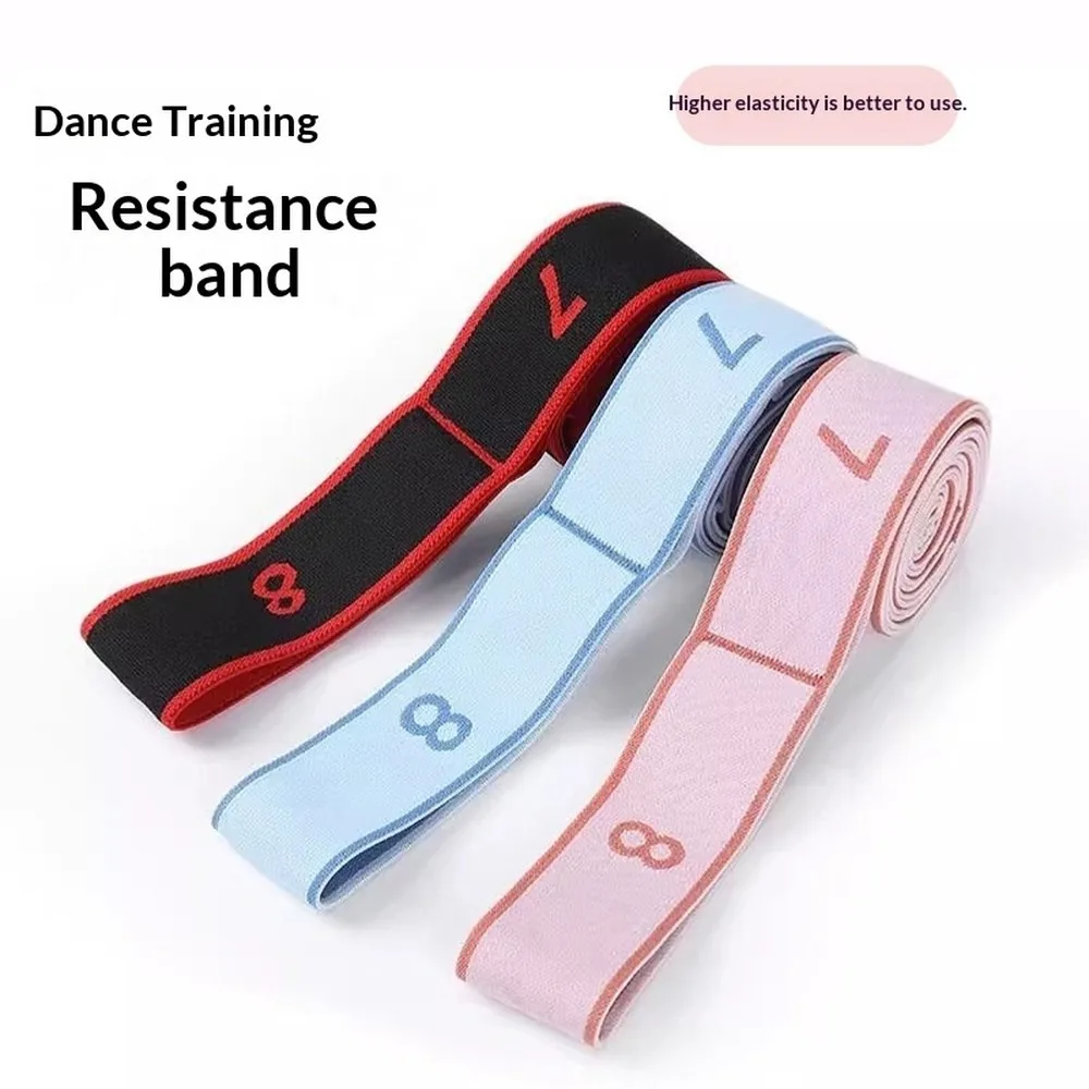 Kids Dance Stretch Band 8/10/12 Grids Yoga Resistance Band for Ballet Cheerleading Flexibility Training