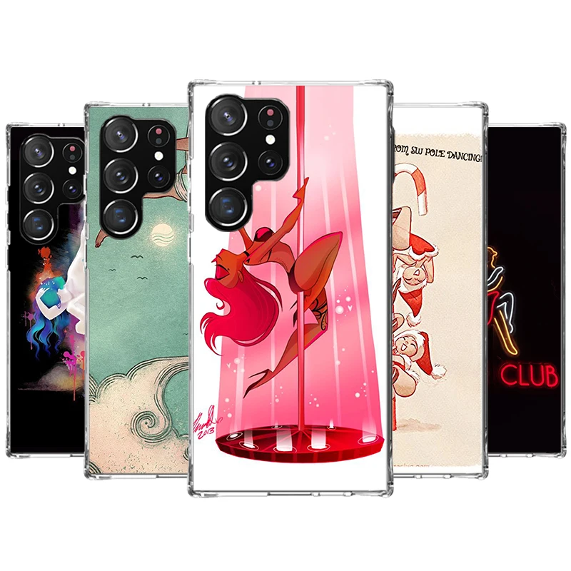 Pole Dancer Dancing Phone Case For Samsung Galaxy S24 S23 S22 Ultra S21 S20 Fe S10 Plus S10E S9 S8 + Shell Coque