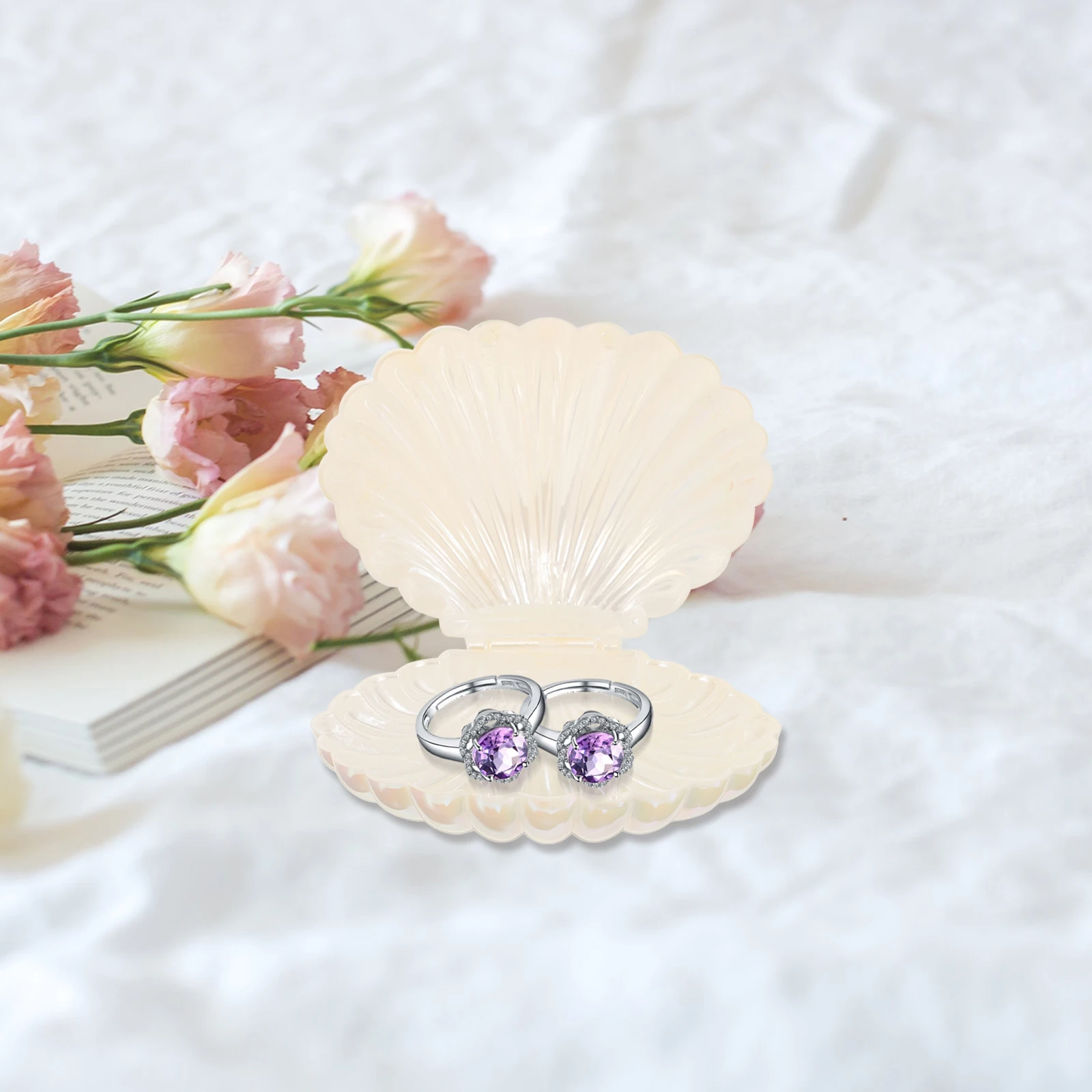 

Conch Shape Jewelry Tray Key Holder Necklace Display ganizer Seashell Treat Boxes Shell Bowl Oyster Shape Ring Dish Bracelets