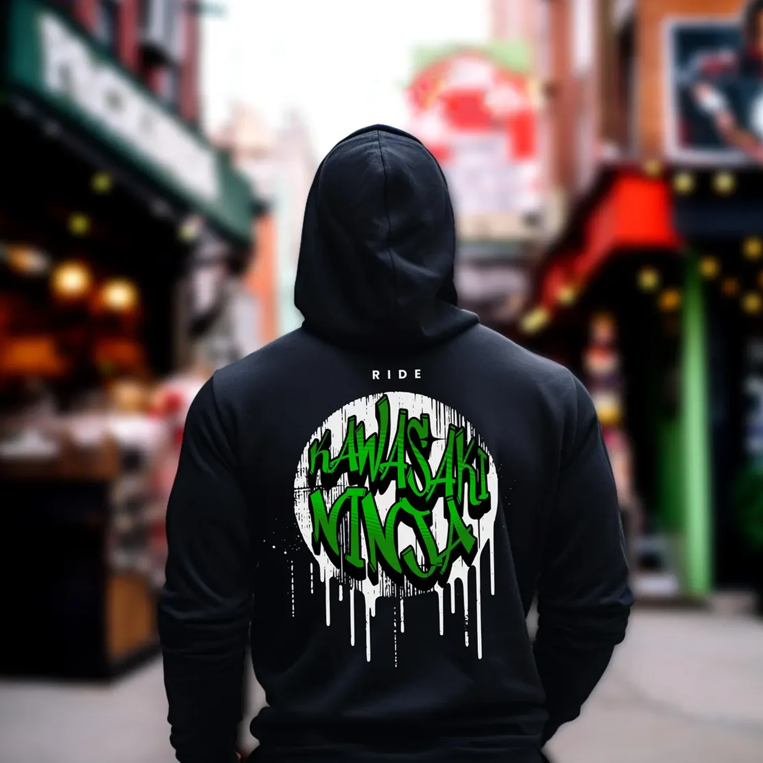 

Kawasaki Ninja Unisex Motorcycle Hoodie Adult Streetwear Hooded Unisex Motorcycle Sweatshirts Pullovers Tracksuit Clothing