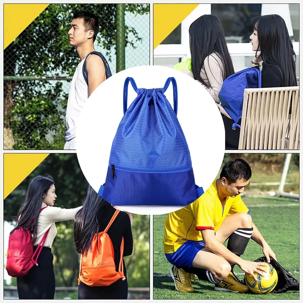 حقيبة ظهر برباط مقاومة للماء، حقيبة ظهر بسيطة للرياضة واللياقة البدنية، حقيبة كرة السلة للطلاب، حقيبة تخزين كرة القدم