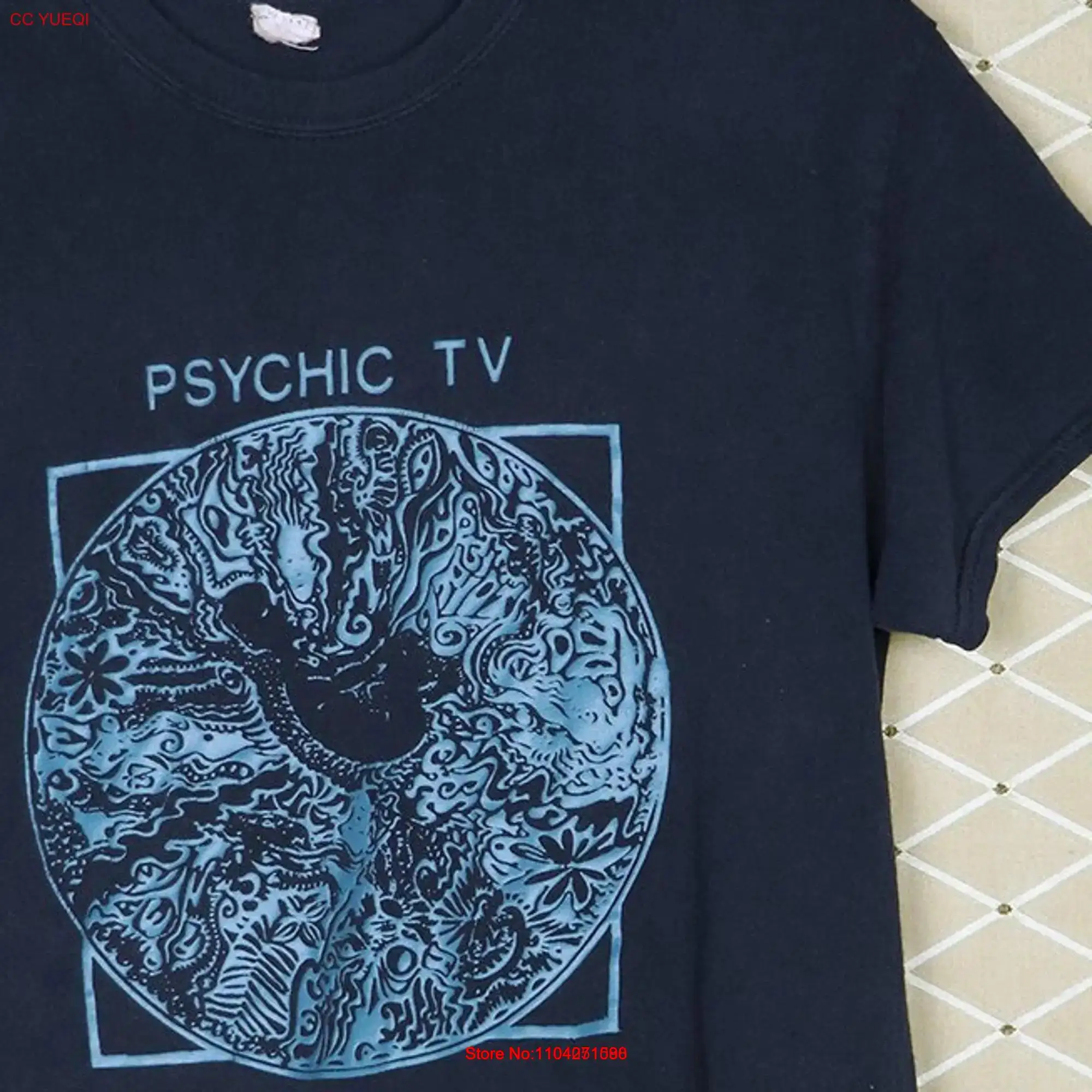 تي شيرت تلفزيوني نفسي Throbbing Gristle عتيق نادر Genesis P Orridge PTV3 Coil Chris Cosey تحميل فاسق الحالي 93 Whitehouse