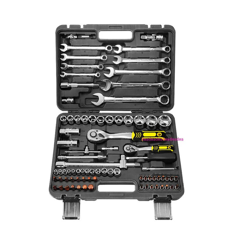 82-Piece set Ratchet sleeve Wrench Spark plug Tool combination set Auto repair