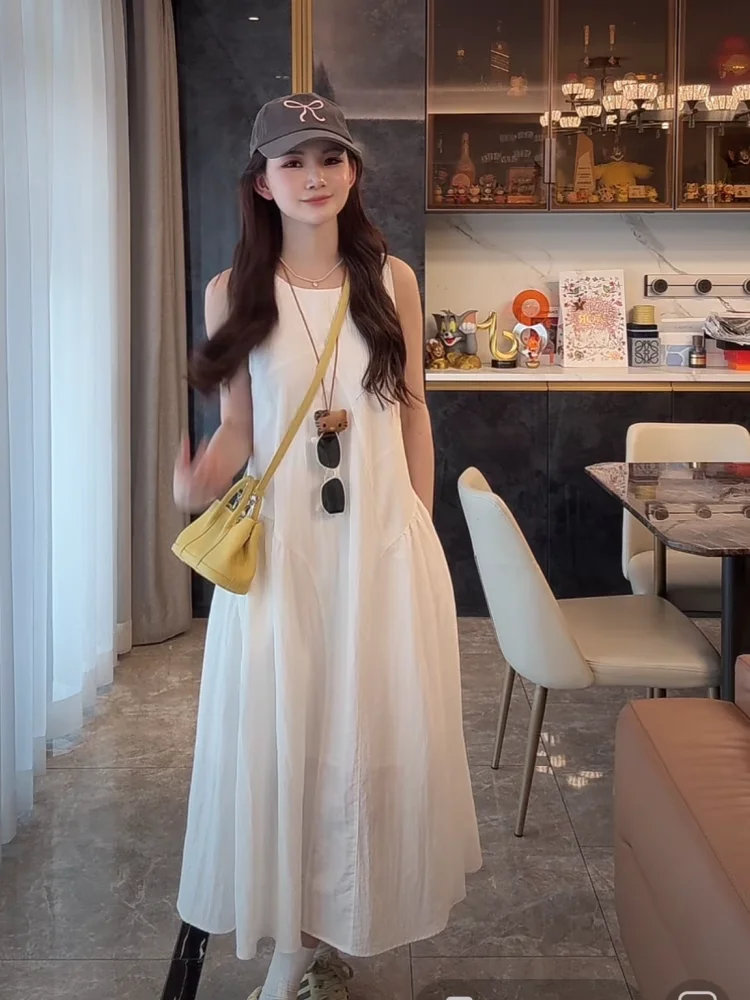 Robes sans manches pour femmes, Alternative d'été, Tulle appliqué, ceinture élastique ajourée, évasée, Fairycore, doux pique-nique, floraison OL