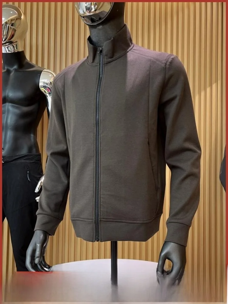 

Мужской коврик, шерстяной воротник-стойка, Jaet, новая осенне-зимняя модная повседневная верхняя одежда на молнии с воротником-стойкой