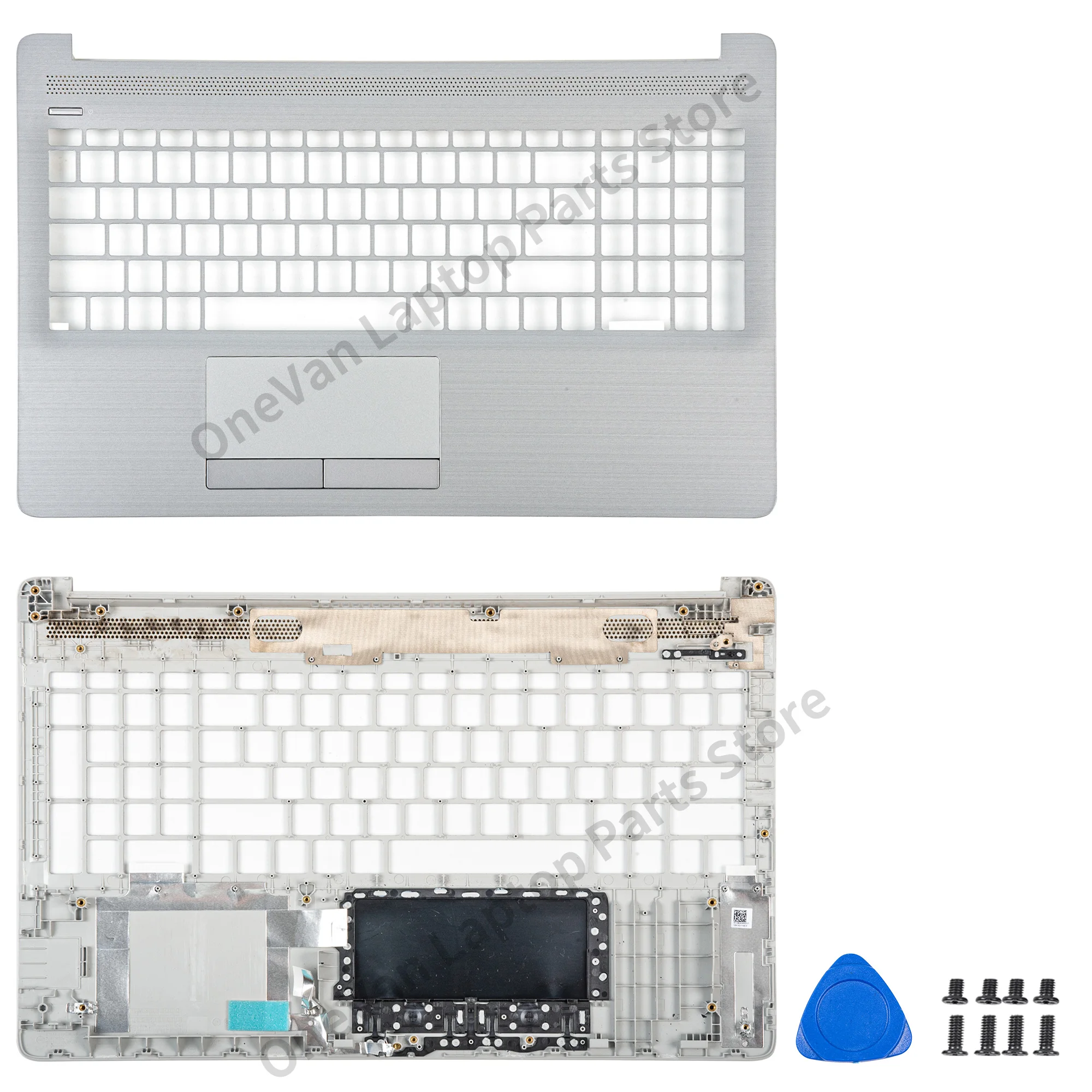 

Новинка для 15-DA 15-DB 250 G7 255 G7 TPN-C135 TPN-C136, крышка ЖК-дисплея, задняя панель, петли, упор для рук, нижняя часть корпуса, серебристый, 15,6 дюйма
