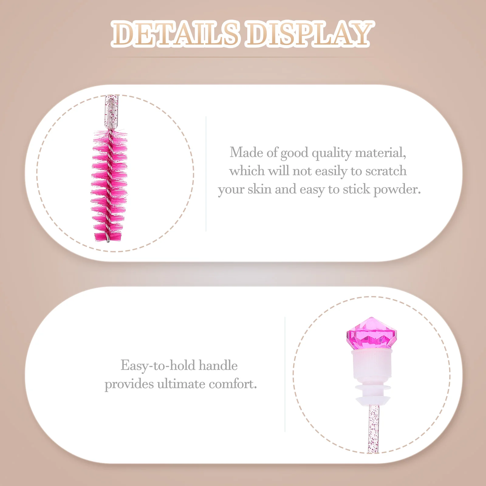 8-delige Diamond Mascara Brush Wimper Tube Make-up Wands Brow Comb Applicator Wenkbrauw