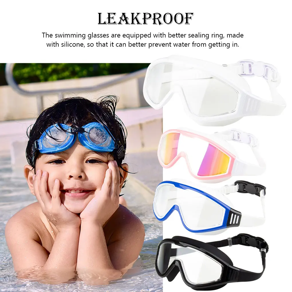 Children Swimming Glasses Waterproof Fog-proof Adjustable Swim Goggles