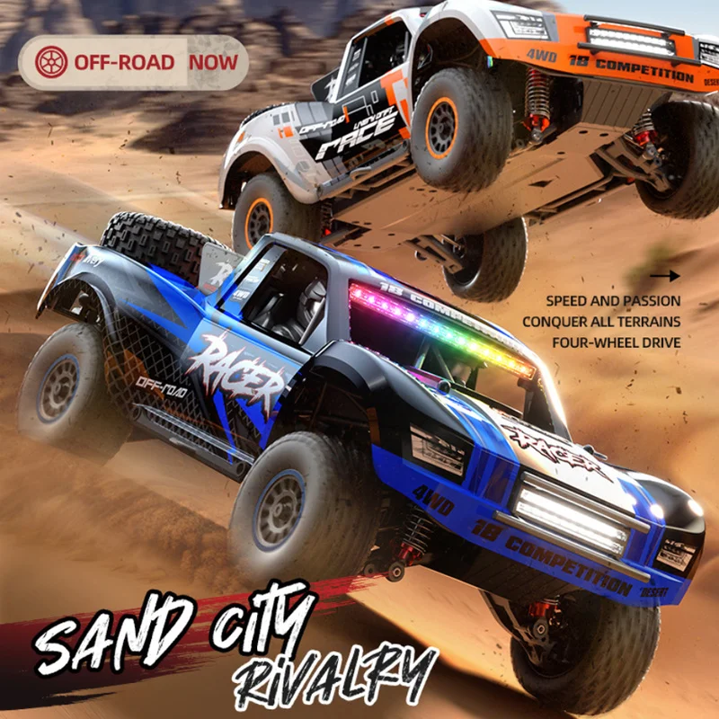 

New Huangbo Rd12 Brushless 4WD RC Racing Short Truck Full Proportional High Speed Charging Off Road Toy For Kids Hobby Lovers