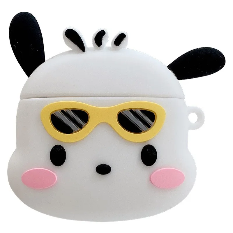 Funda de silicona suave para Airpods Pro 2, carcasa bonita de dibujos animados en 3D, perro Pochacco para Airpods 3