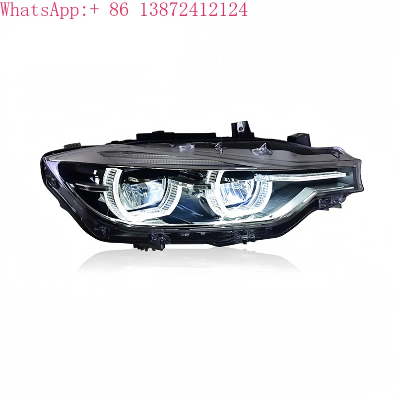

For BMW 3 Series F30 LED Headlight Assembly for 2012-2015 Models 320i 318i 325i DRL Angel Eye 36W Power Auto Accessories