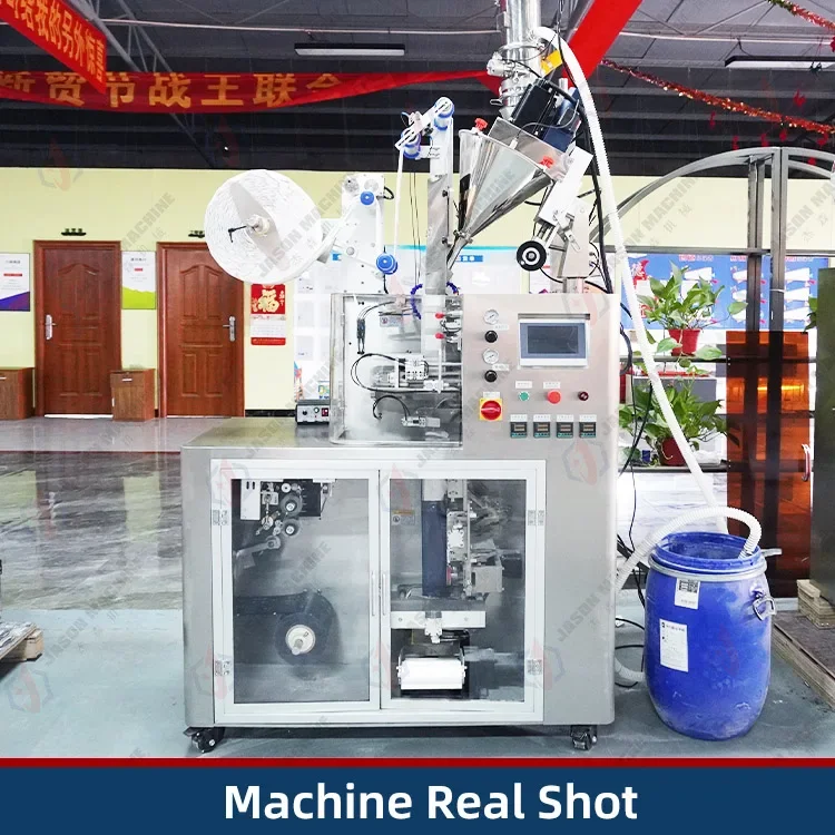 Mesin Pengemas Kopi Bubuk Otomatis Akurasi Tinggi Mesin Pengemas Kopi Tas Sachet Tetes Dalam dan Luar