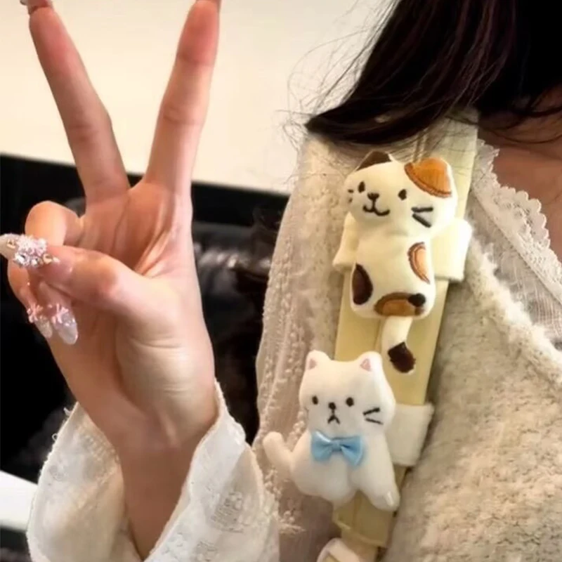 Kawaii Kitten Plush Bag Pendant Mini Cat Plush Doll Cartoon Plush Doll Bag Charms Soft Animal Stuffed Student Gifts view 5
