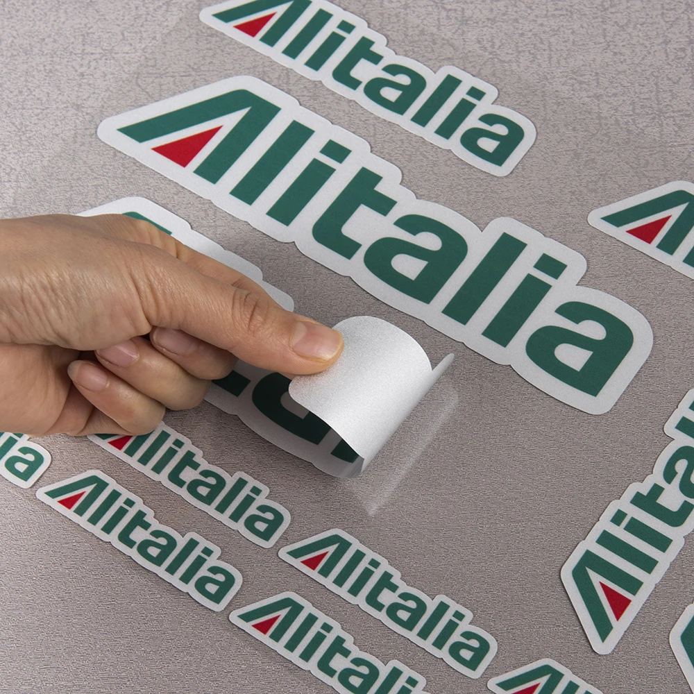 14-teiliges, reflektierendes, wasserdichtes ALITALIA-Motorrad-Aufkleber-Set, Autoaufkleber, Vinyl, grafisches Logo-Klebeset – Detail 9
