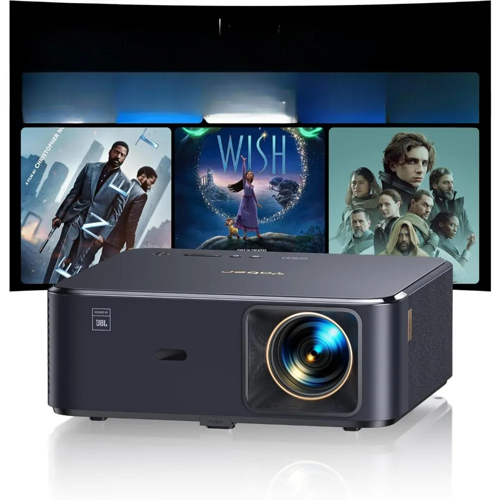 Projectors,Bluetooth Projector, Dolby Audio, Auto Focus & Keystone, Native 1080 4K Outdoor Movie Projector ,Smart Home Projector