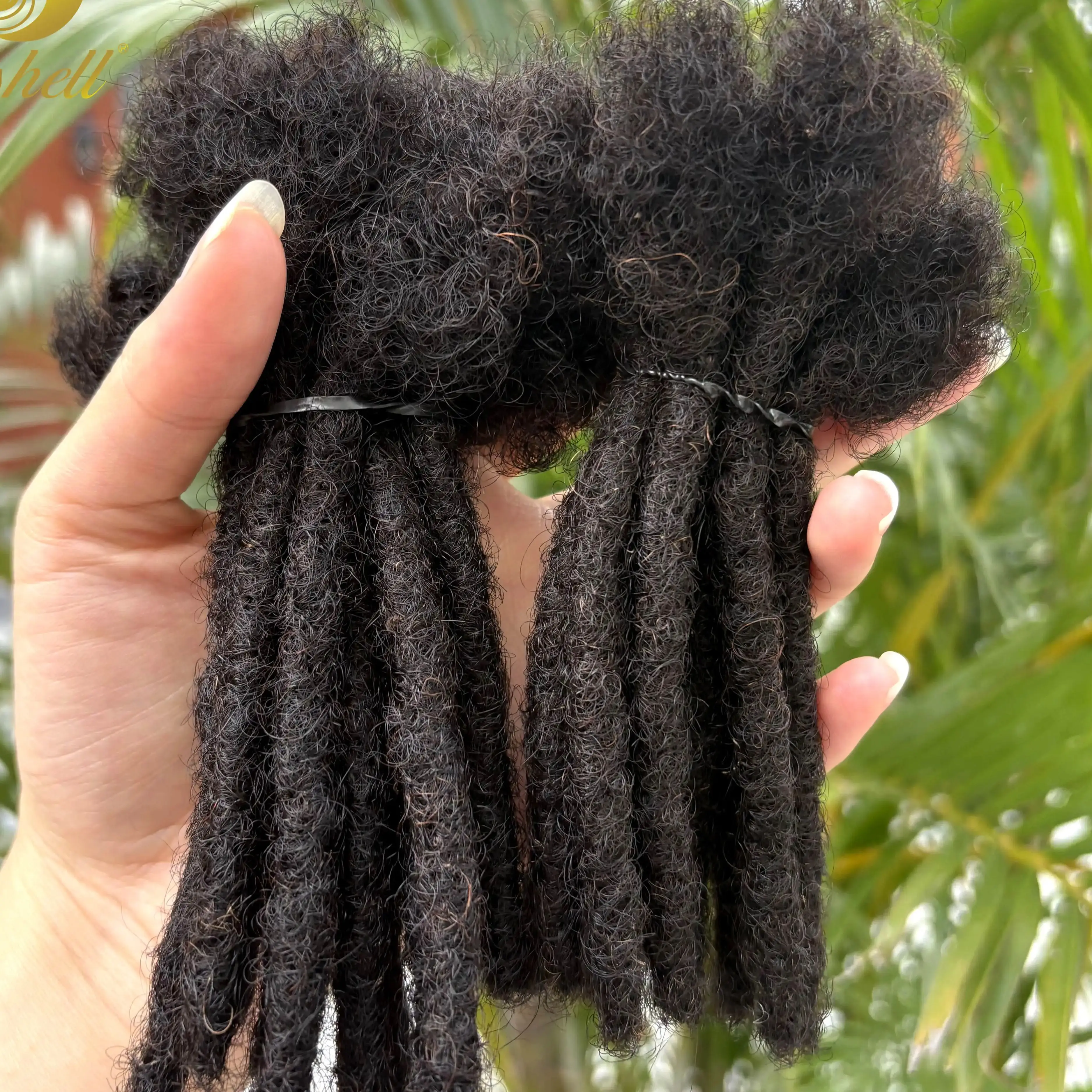 Extensions de dreadlocks en cheveux humains 100% naturels, 0,6 cm, 4-8 pouces, 50 mèches, entièrement faites à la main, pour hommes et femmes