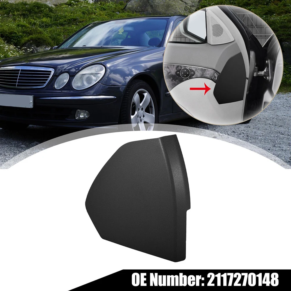 Car Front Left Interior Door Cover Panel Trim Black 2117270148 For W211 E-Class Replacement