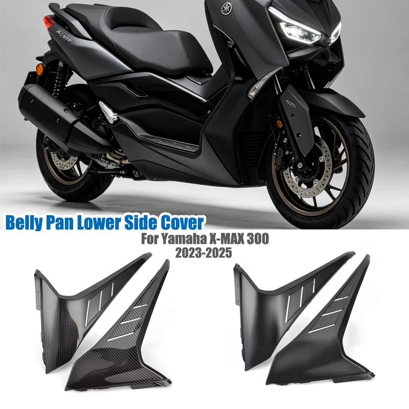 For YAMAHA X-MAX300 XMAX300 2023-2025 Lower Belly Pan Chassis Shield Engine Guard Skid Plate Side Fairing Body Protection Cover