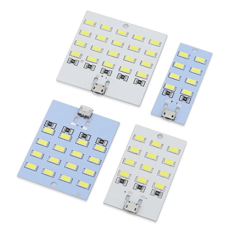 1PCS high quality 5730 smd 5V 430mA~470mA White Mirco Usb 5730 LED lighting panel USB mobile light Emergency light night light