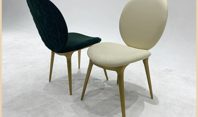 

Стул Spot Turtle, итальянский легкий роскошный кожаный стул для виллы, домашний обеденный стул, настройка мебели