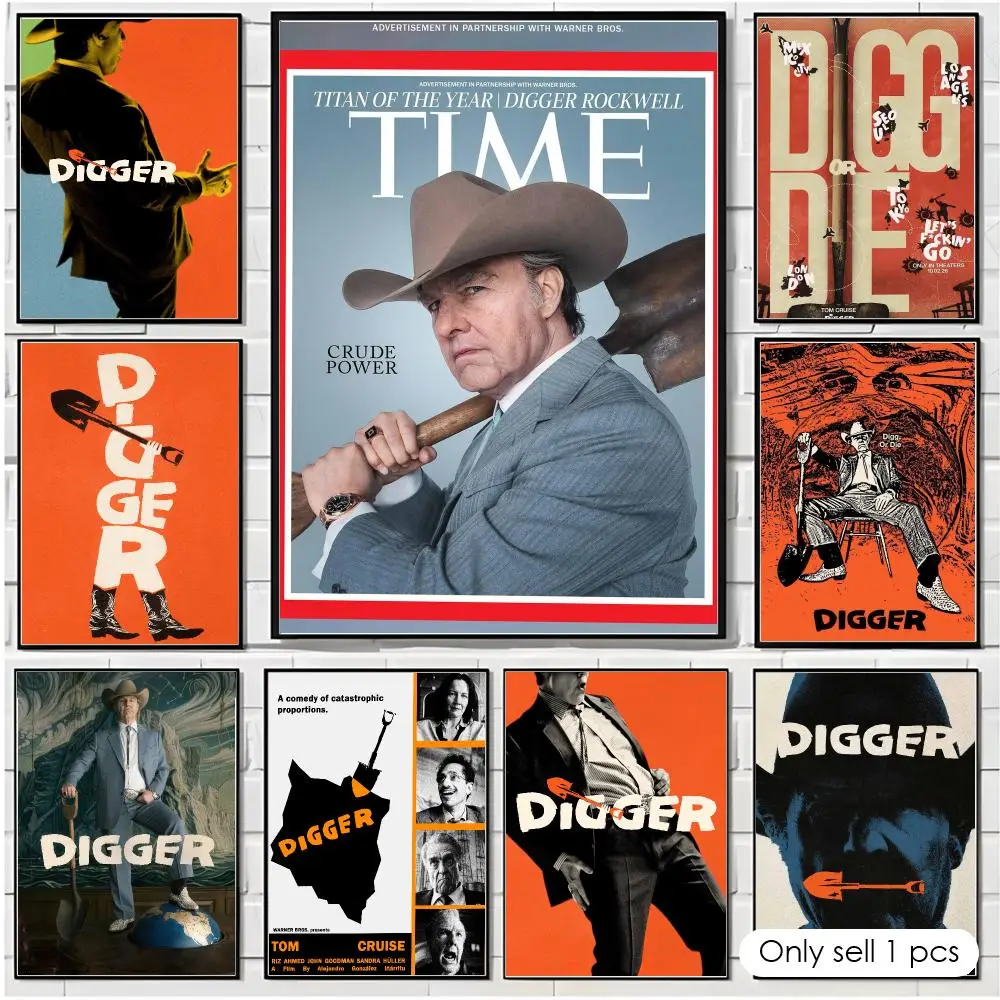 New Movie D-Digger Poster Trendy Aesthetic Wall Art high-end Bedroom Home Cafe library Decor