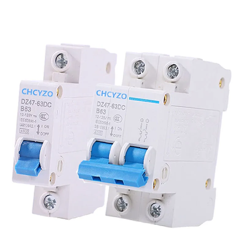 DC Circuit Breaker 12v 24v 36v 48v 60v 72v 110v 120v Interrupters 3A 6A 10A 16A 20A 25A 32A 40A 50A 63A Circuit Overprotector