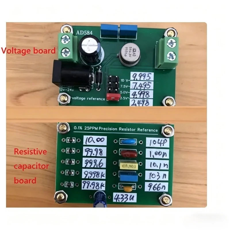 AD584 Reference Voltage Source 10V Voltage Reference Board Calibration Three and A Half Four and A Half Multimeter Voltage Range