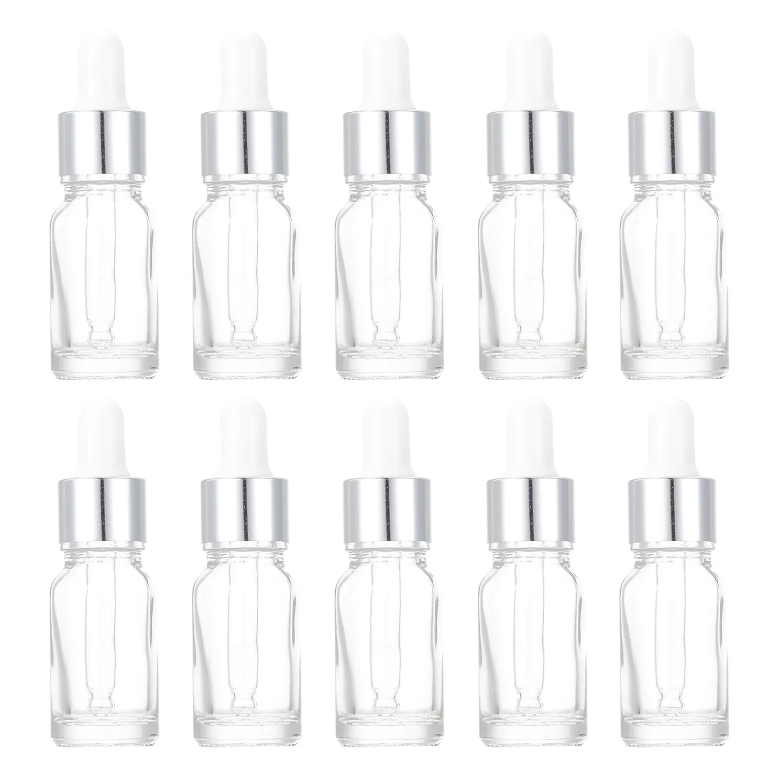 

10Pcs Essential Oil Bottles with Dropper Premium Glass Portable for Perfume Aromatherapy Refillable Travel Sub-Packaging Storage