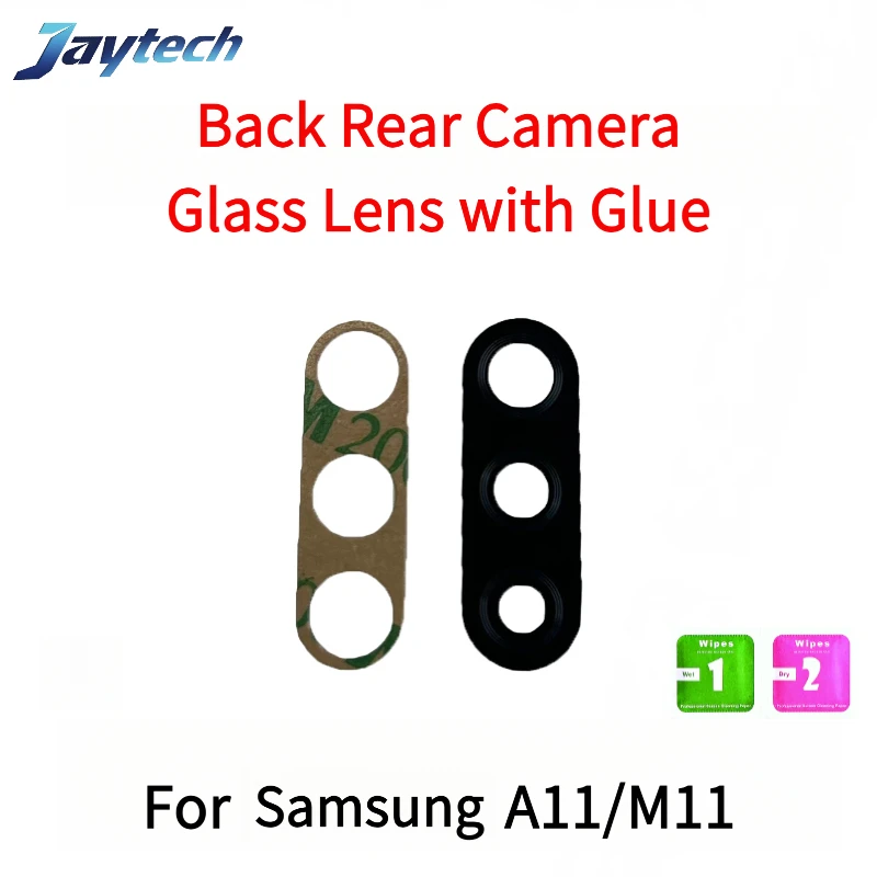 

10PCS Glass Camera Lens with Glue Replacement For Samsung A10S A11 M11 A13 A14 A15 A20S A21 A21S A22 5G A33 A53 A73