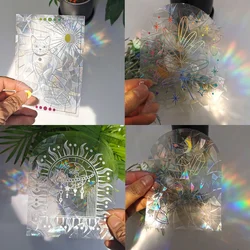 Autocollants Muraux Attrape-Soleil Arc-en-ciel 3D en PVC pour Fenêtre, Film Auto-Adhésif pour Moto, Décoration de Maison