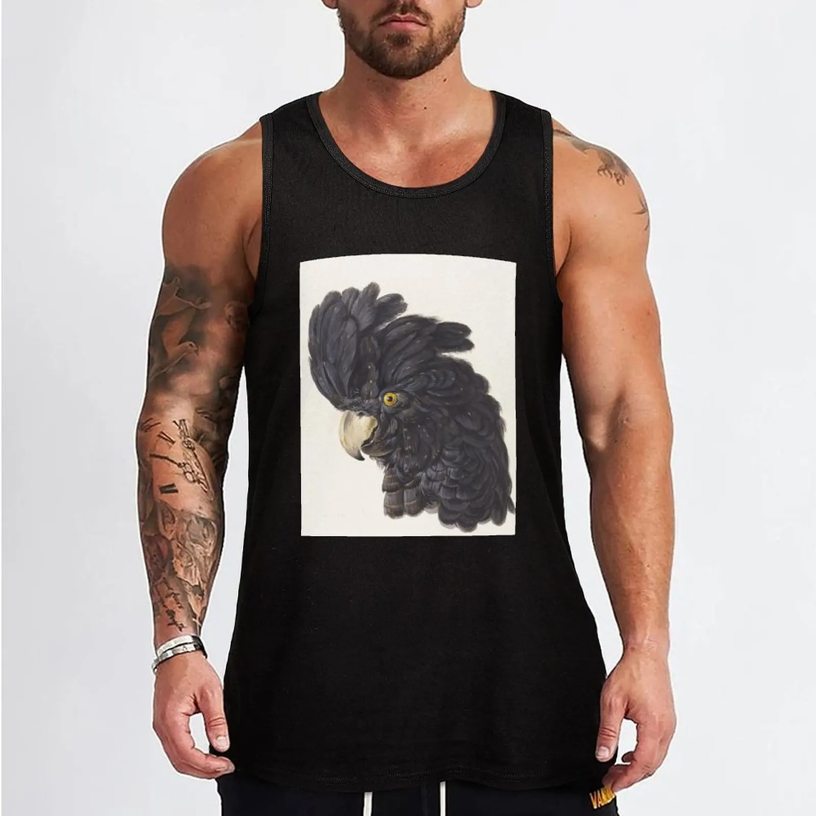 Cockatoo Vintage Painting Tank Top summer clothes bodybuilding men clothes men clothing bodybuilding t shirt