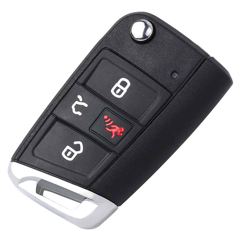 KEYECU 315MHz MQB AES ID88 Chip NBGFS12A01 5G0 959 752 BD Flip Remote Key Fob for Volkswagen VW GTI Golf SportWagen E-Golf