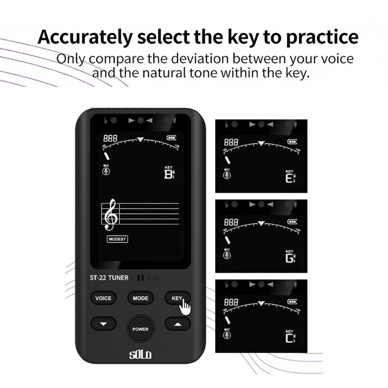 Brass Instrument Tuner Rechargeable Metronome Tone Generator Tuners Enduring JOME