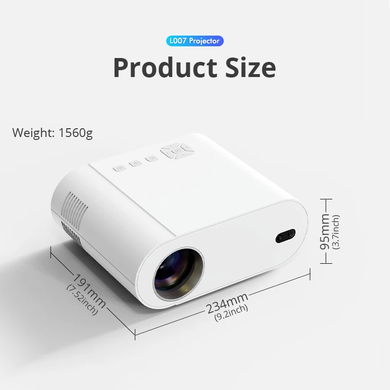 Projetor 4k Android  Native 1080P WIFI 5G 1000ANSI Bluetooth Auto Keystone Beam Projector for movies home theater projector