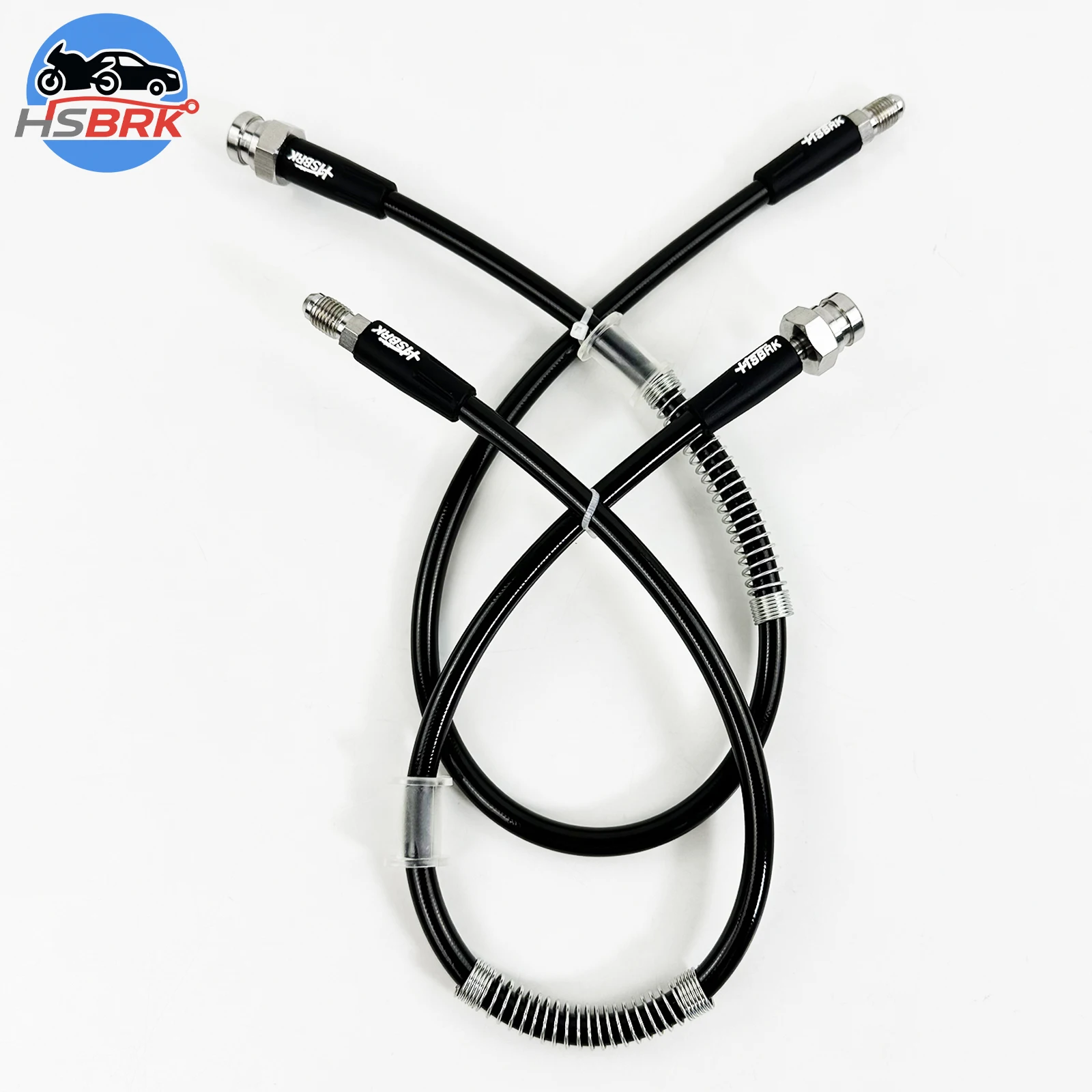 

Universal Metal 10-500CM Black M10*1.0mm High Performance Stainless Steel Braided PTFE Brake Hose, Suitable for Yamaha/Kawasaki