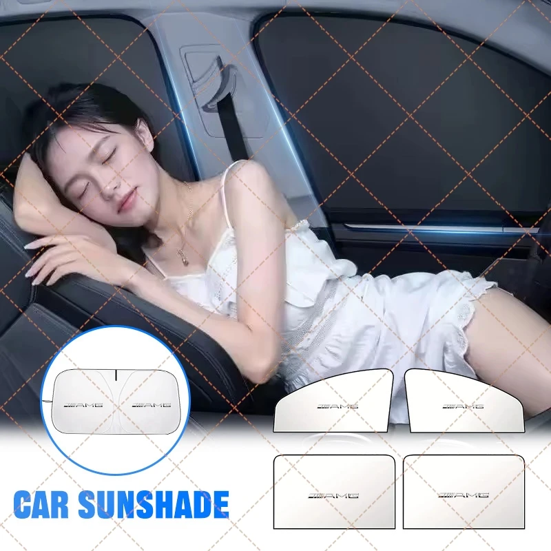 Car Windshield Sun Shade Visor UV Protection Shield For Mercedes Benz AMG W204 W205 W203 W211 W212 W213 W201 W210 Class A B C E view 2