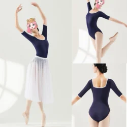 Adult Ballet Leotard 2024 New Arrival Elegant Practice Ballet Dancing Wear Women Dance Team Gymnastics Coverall