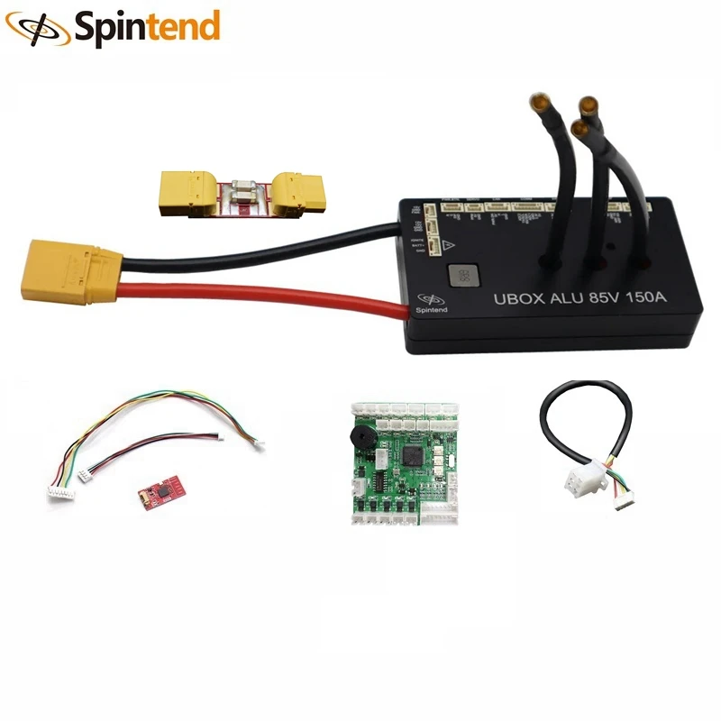 

85V 150A Single Ubox Motor Controller Aluminum Base on VESC with Bluetooth Fuse E-wheel V2 for Electric Scooter Ebike Onewheel