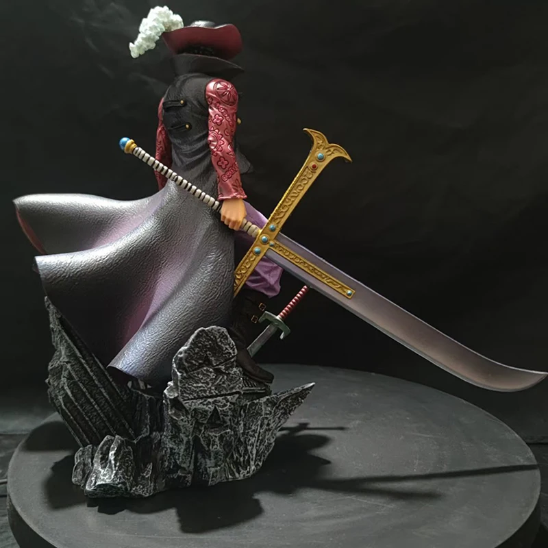 Figuras de una pieza de 28cm, Ojo de águila Dracule Mihawk, figura de Anime de la mejor guerra, modelo de figura de acción de Pvc, juguetes, adornos, muñecos, regalos de navidad