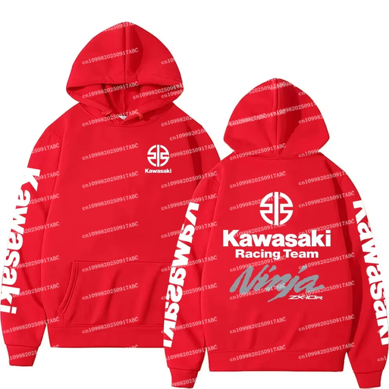 (Kawasaki) primavera y otoño Kawasaki hombres Sudadera con capucha mujer Sudadera con capucha pareja deportes callejeros abrigo Ninja hombres Sudadera con capucha moda