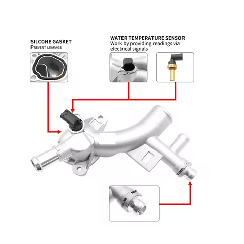ATT-For Buick Encore Cruze Limited Sonic Trax 1.4L Water Outlet Thermostat Housing &amp; Hose 25193922 55565334