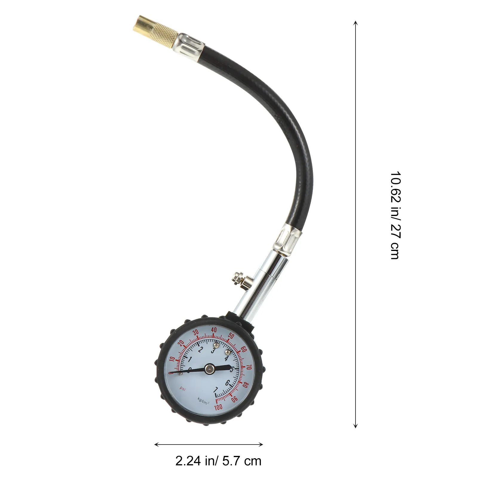 Car Tire Inflator Gauge Auto Tire Pressure Meter Compact Portable Built- Deflate Capability All Weather High Accuracy