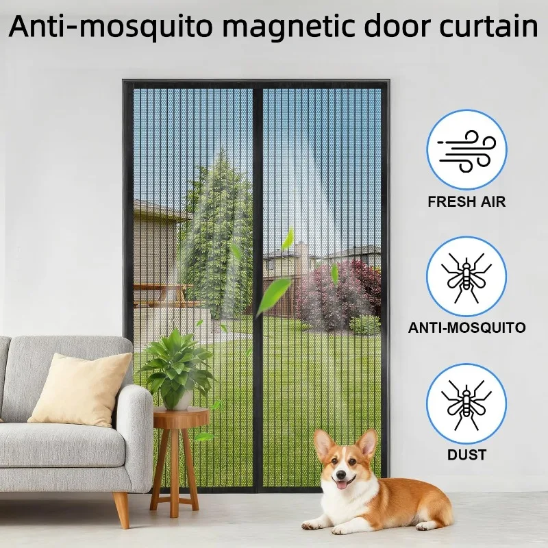 Mosquito Curtains Screen Window Automatically Close The Door Household Ventilation Curtains Magnetic Sealing Device