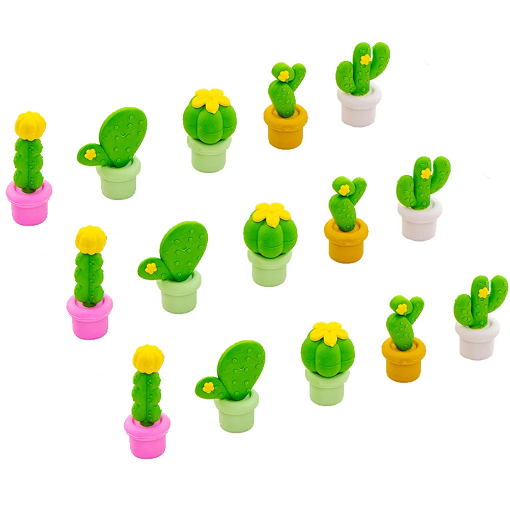 

Cute Cactus Shape Eraser Student Learning Stationery for Child Creative Gift Kids Eraser Novelty Erasers Stationery