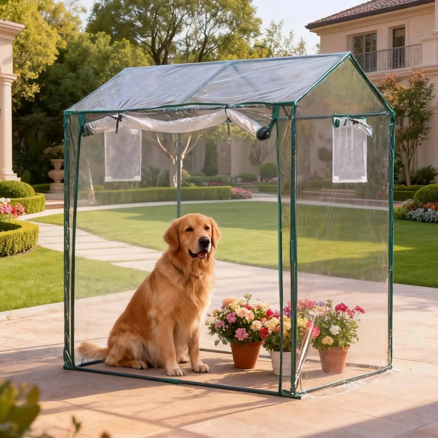 Greenhouse antifreeze shed, rainproof winter insulation cover greenhouse, insulation shed