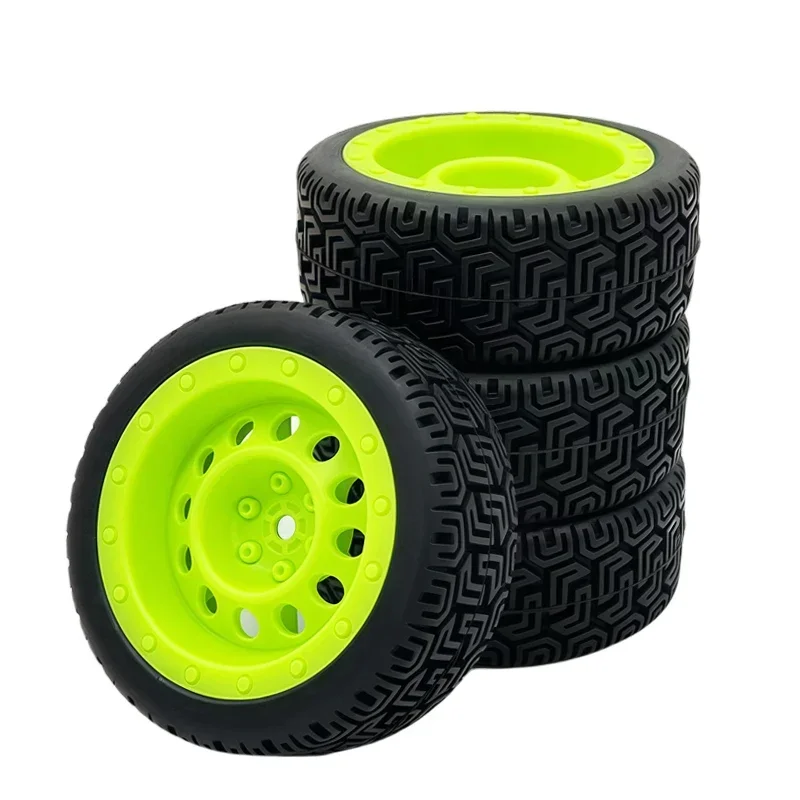 

RC Model car 1/10 flat running road racing tire TT01 strong grip and wear-resistant 70MM nylon hub