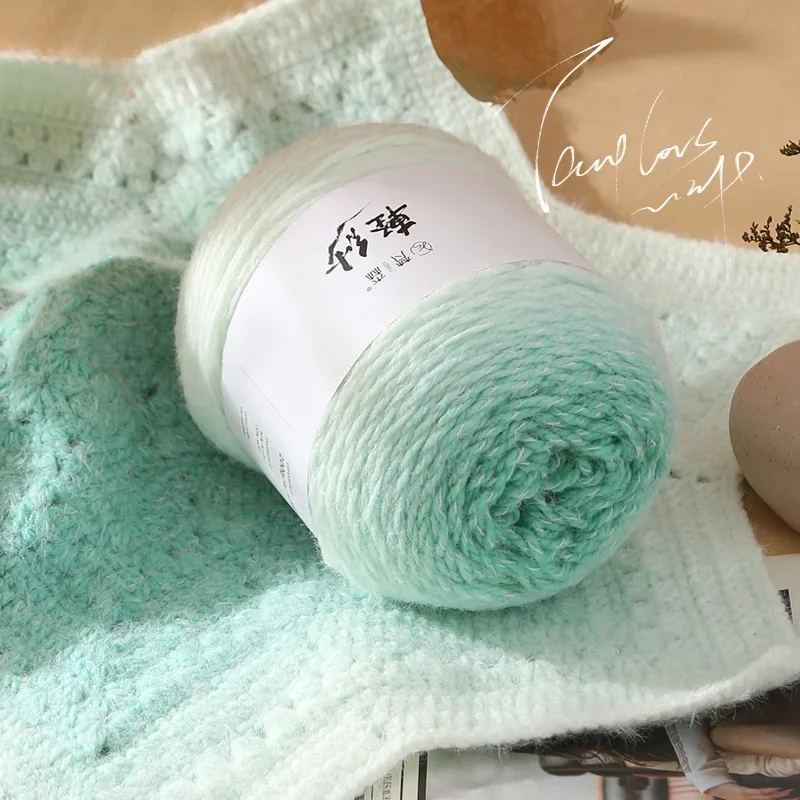 Mengfan Lightweight Yarn Ball Sweater Yarn Hand Knitting DIY Material Kit Wool Yarn for Clothing Accessories Belts Hats Scarves
