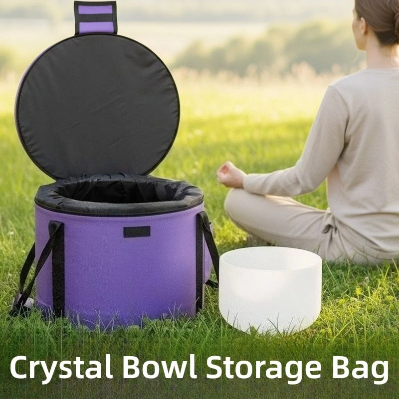 Cotton Crystal Bowl Storage Bag Drop-proof Shockproof Thickened Portable Crystal Bowl Backpack Musical Instrument Accessories
