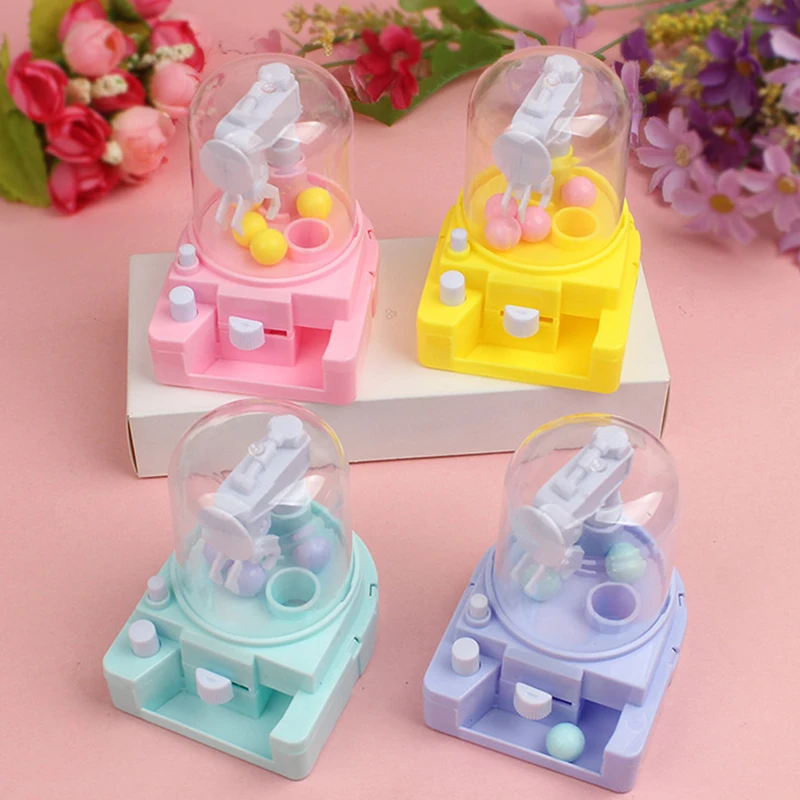 Children Claw Machine Game Capsule Toy Mini Cute Catch Doll Machine Toy Catch Game Crane Machines Children Xmas Birthday Gift