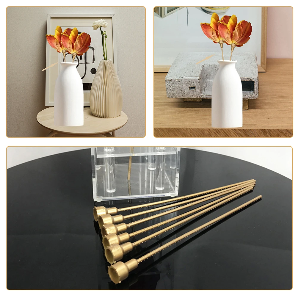 

15pcs Plastic Flower Stems Flexible Artificial Floral Stems For Diy Arrangements Extension Poles Craft Supplies Decor Garden